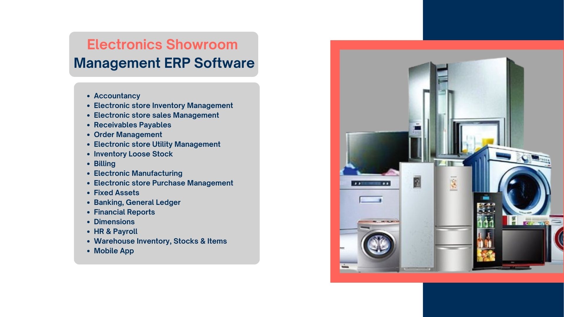 Electronics showroom Management software