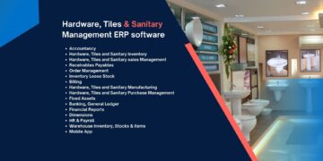 Hardware, Tiles and Sanitary Management ERP software